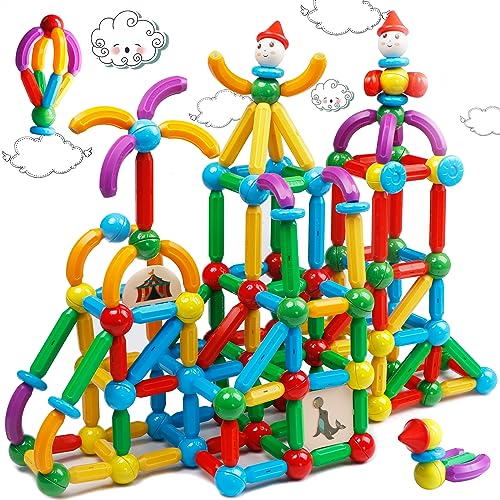 TOKBLOK Magnetische Bausteine Magnetspielzeug ab 3 4 5 6 7 8 Jahre Junge Mädchen Magnete Gebäude Kinder Spielzeug,Magnetische Kugeln mit Sticker Kleinkind Geschenk 76 Stück TOKBLOK Magnetische Bausteine Magnetspielzeug ab 3 4 5 6 7 8 Jahre Junge Mädchen Magnete Gebäude Kinder Spielzeug,Magnetische Kugeln mit Sticker Kleinkind Geschenk 76 Stück von TOKBLOK
