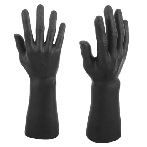 TOKIDNY Schaufensterpuppe Hand 2 Stück Handringhalter Für Schmuck Männliche Mannequin Fingerring Display Unterstützung Für Ringe Und Anstecknadeln Ideal Für Schmuckpräsentation Und Aufbewahrung von TOKIDNY