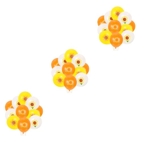 TOKIDNY 45 Stk Sonnenblumenballon gelber Ballon Sommerparty-Kulisse Sonnenblumen-Geburtstagsdekoration hochzeitsdeko Sonnenblumen-Partyzubehör Sonnenblumen-Brautparty-Dekorationen Emulsion von TOKIDNY