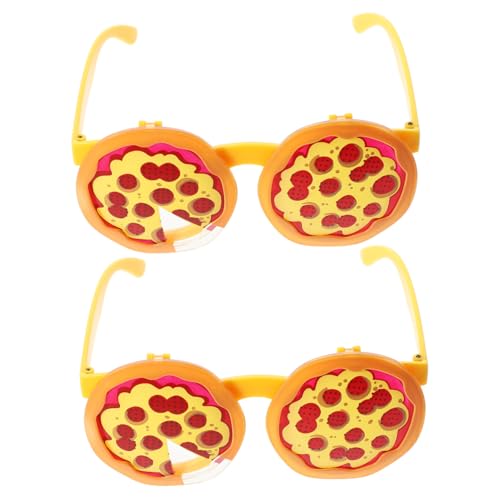 TOKIDNY 6 Stk Pizza-Party-Gläser Weihnachtsbrille lustige Brille für Erwachsene Tassen Elfenbrille Stuffer lustige schnapsgläser lustige brillen Tanzbrille Pizzagläser Cosplay-Party-Brille von TOKIDNY