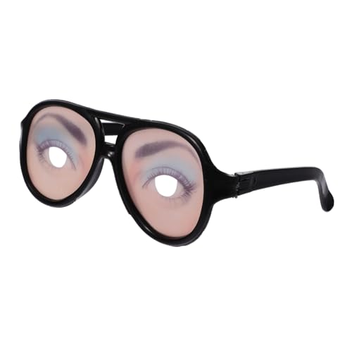 TOKIDNY 6st Gläser Brille Mit Augen Brille Verkleiden Neuheitsbrille Halloween-cosplay-brille Halloween-partybevorzugung Sonnenbrille Requisiten Für Halloween-brillen Scherzbrille Black von TOKIDNY