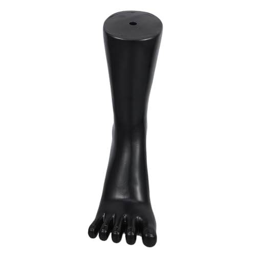 TOKIDNY Ausstellungsständer Für Fußmodelle Frauen Weibliches Fußmodell Schmuckfußdisplay Knöchelschaufensterpuppe Mannequin-füße Sockenhalter-Display Fußpuppe Für Schuhe Black PVC von TOKIDNY