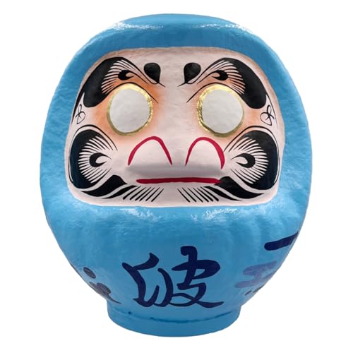 TOKYO ART Traditionelle japanische Takasaki-Daruma-Puppe, 20,1 cm hoch, traditionelles Handwerk, handgefertigt in Japan, Glücksbringer, Geschenk, bekannt für Glück (Wave) von TOKYO ART