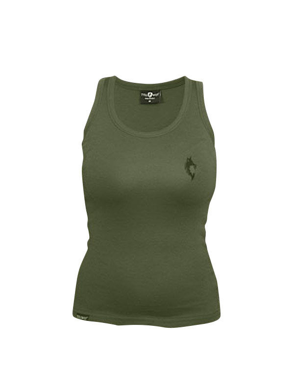 Tollwut-Tanktop für Damen Motiv Squad Soldaten-Oberteil grün von TOLLWUT - KF