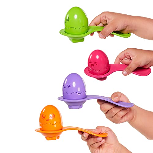 TOMY Toomies Hide and Squeak Egg and Spoon Set Baby Toy, Educational Shape Sorter with Colours and Sound, Easter Toy for Babies, Toddlers & Little Kids, Boys & Girls from 6 Months, 1, 2 & 3 Year Olds von TOMY