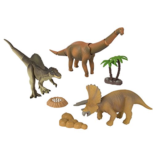 TOMY ANIA | Dinosaurier - Spielset | Bewegliche Glieder | Hochwertiges Spielzeug für Kinder ab 3 Jahre | Tiere Spielzeug | Lernspielzeug - ideal als Geschenk von TOMY