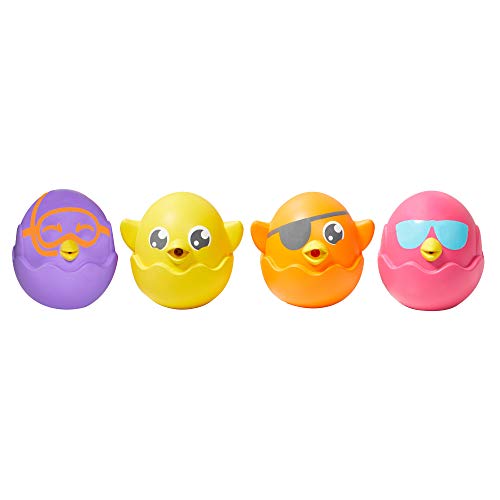 TOMY Games E72818C Hide & Squeak Bath Squirters Toomies Eggs, Multicoloured von TOMY