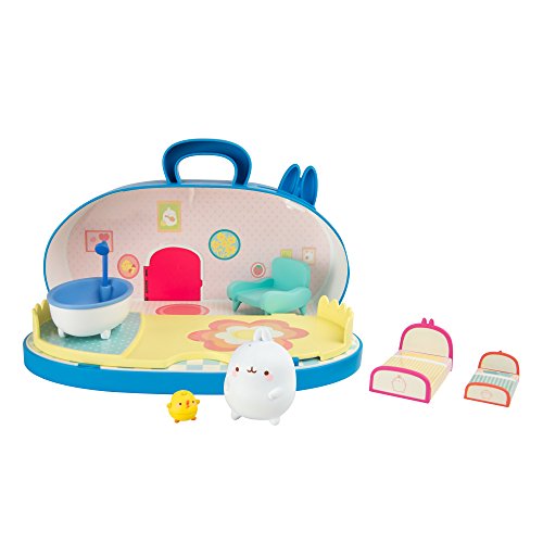 TOMY L66032 Molang Heimspielset mit Figuren, Mehrfarbig, M von TOMY