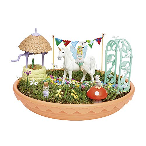 TOMY E72906FR My Fairy Garden Le Jardin de Licorne Garten zum Anpflanzen Geschenkidee, Mini-Figur Fee, Spielzeug für Kinder, ab 4 Jahren, Mehrfarbig, À partir de 4 ans+ von TOMY