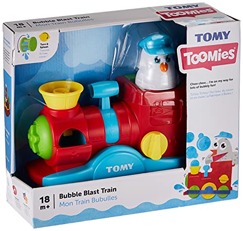 TOMY Wasserspielzeug für Kinder "Seifenblasen Lok" mehrfarbig - hochwertiges Kinderspielzeug für die Badewanne - fördert motorische Fähigkeiten - ab 1 Jahr von TOMY