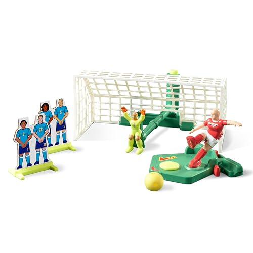 TOMY Xtreme Goal Fußballspiel, actionreiches Sportspiel für Kinder, Torwart mit Sprungfunktion, Einstellbarer Schuss, Elfmeter und Freistöße, für 2–4 Spieler, ab 4 Jahren, ohne Batterien TOMY Xtreme Goal Fußballspiel, actionreiches Sportspiel für Kinder, Torwart mit Sprungfunktion, Einstellbarer Schuss, Elfmeter und Freistöße, für 2–4 Spieler, ab 4 Jahren, ohne Batterien von TOMY