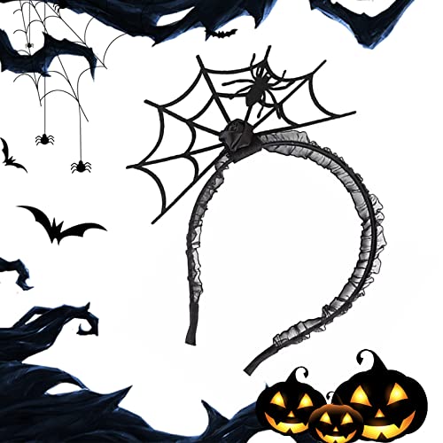 TONAUP Halloween Spinnennetz Haarreif Halloween Stirnband Party Kopfschmuck für Frauen Mädchen Erwachsene Cosplay Kostüm Haarschmuck Karneval Maskerade Halloween Ankleiden Partyzubehör von TONAUP