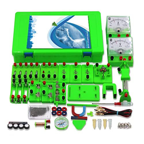 Physik-Grundexperimentierkasten für elektrische Schaltkreise, Lehrinstrument für Elektromagnetik, Starter-Kit zum Lernen von Magnetismus bei elektrischen Schaltkreisen von TONEDY