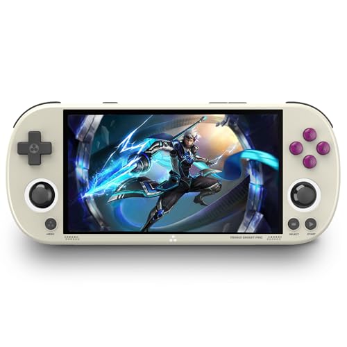 Trimui Smart Pro 12,7 cm (5 Zoll) Handheld-Spielkonsole Linux-System A133P 128G SD-Karte, unterstützt WiFi-Multiplayer-Online-Schlacht (Grau) von TONGDAO