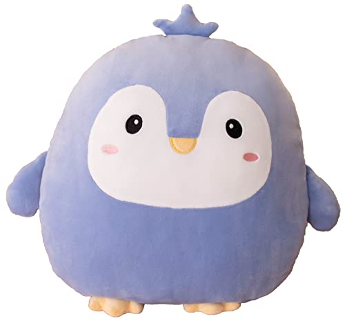 TONGSONG 40 cm kuscheliges, weiches Pinguin-Plüschkissen, niedliches Violettes Pinguin-Stofftier, Plüschtier, Krone Pinguin, Stofftiere Plüschtiere, Geschenk für Kinder von TONGSONG