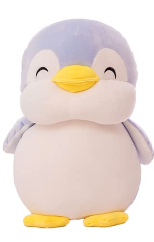 TONGSONG Ausgestopftes Pinguin-Plüsch-Spielzeugkissen mit Lächeln-Gesicht Kuscheliges Pinguin-Kissen Geschenke für Kinder und Liebhaber(blau,30cm) von TONGSONG