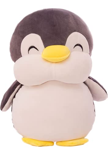 TONGSONG Ausgestopftes Pinguin-Plüsch-Spielzeugkissen mit Lächeln-Gesicht Kuscheliges Pinguin-Kissen Geschenke für Kinder und Liebhaber(schwarz,45cm) von TONGSONG