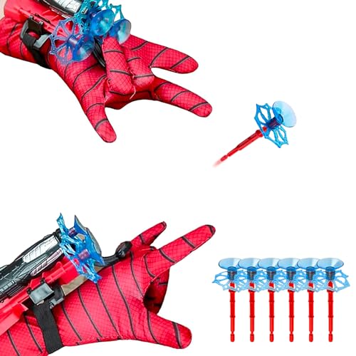 TONGXIYU 2 SetsSpider Launcher Handschuh,Held Launcher,Launcher Handschuh, Kids Spider Hero Handschuhe,Spiderman Spielzeug Handschuh,Spielzeug Launcher für Cosplay. von TONGXIYU