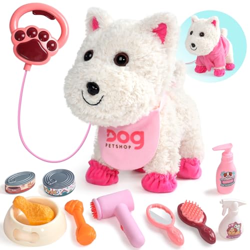 TONZE Hund Spielzeug Kinder Spielzeug Ab 2 Jahre Mädchen Laufender Hund Mit Leine Der Läuft Und Bellt Dog Spiel Kinderspielzeug Ab 2 3 4 Jahre Interaktives Geschenk Für 3 Jahre Jung & Mädchen TONZE Hund Spielzeug Kinder Spielzeug Ab 2 Jahre Mädchen Laufender Hund Mit Leine Der Läuft Und Bellt Dog Spiel Kinderspielzeug Ab 2 3 4 Jahre Interaktives Geschenk Für 3 Jahre Jung & Mädchen von TONZE