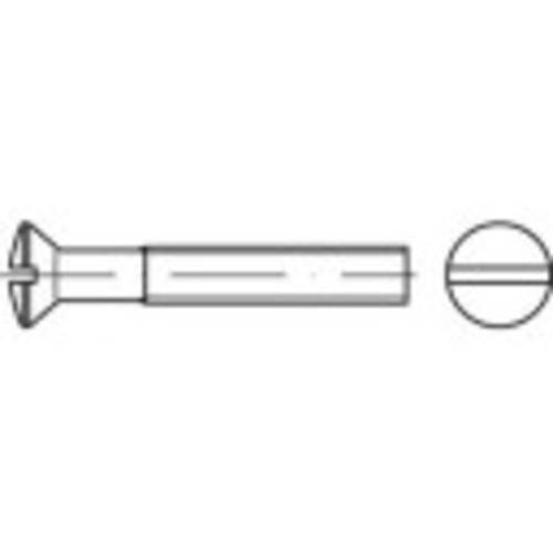 TOOLCRAFT 1065809 Linsensenkschrauben M6 35mm Schlitz DIN 964 Edelstahl A4 100St. von TOOLCRAFT