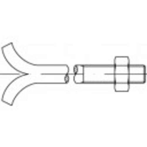 TOOLCRAFT 108102 Steinschrauben M12 300mm Außensechskant DIN 529 Stahl galvanisch verzinkt 25St. von TOOLCRAFT