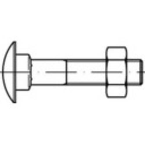 TOOLCRAFT 111283 Flachrundschraube M12 320mm Außensechskant DIN 603 Stahl 25St. von TOOLCRAFT