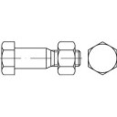 TOOLCRAFT 144237 Sechskant-Passschrauben M20 40mm Außensechskant DIN 7968 Stahl feuerverzinkt 25St. von TOOLCRAFT