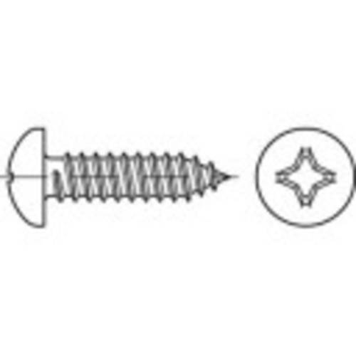 TOOLCRAFT 145005 Linsenblechschrauben 4.2mm 45mm Kreuzschlitz Phillips DIN 7981 Stahl galvanisch ver von TOOLCRAFT