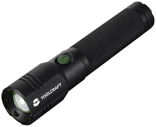 TOOLCRAFT LED Taschenlampe verstellbar, mit Nachtlicht-Funtkion Li-Ionen Akkus 2000lm 4h 237.5g von TOOLCRAFT