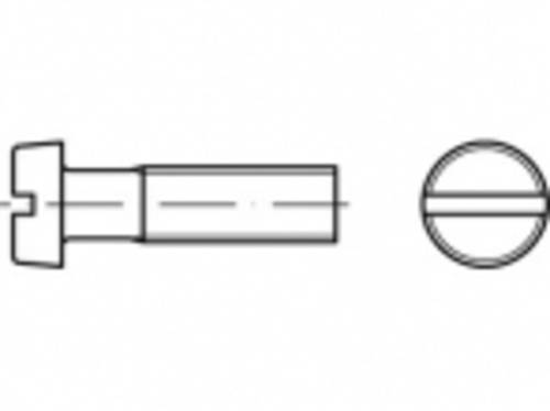 TOOLCRAFT TO-5451342 Zylinderschrauben M5 35mm Schlitz Messing 1000St. von TOOLCRAFT