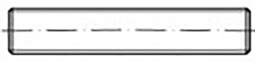 TOOLCRAFT TO-6864135 Gewindebolzen M12 120mm Edelstahl V4A A4 50St. von TOOLCRAFT