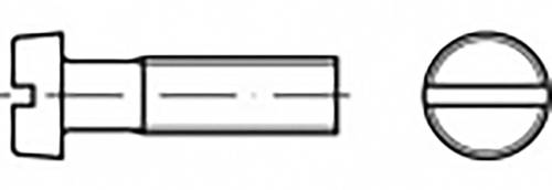 TOOLCRAFT TO-6864999 Zylinderkopfschraube M3.5 12mm Schlitz Stahl verzinkt 200St. von TOOLCRAFT