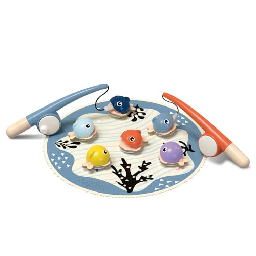 TOP BRIGHT Magnet Angelspiel - Montessori Spielzeug ab 2 Jahre - Kinder Motorikspielzeug - Holzspielzeug Magnetspiel - Kinderspielzeug Geschenk für Mädchen & Junge - Spielzeug Spiele Lernspiele von TOP BRIGHT