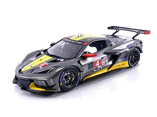 TOP SPEED - Miniaturauto der Kollektion, TS0409, Grey/Yellow von Truescale Miniatures