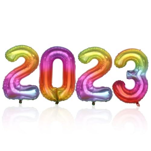 TOPBATHY 1 Satz 2023 Aluminiumfolienballon Zahlenballons wand polsterung ballongas Klasse von 2022 Ballons Luftballons für Kinder weihnachtsdeko Festivalballons Ballons für das neue Jahr von TOPBATHY