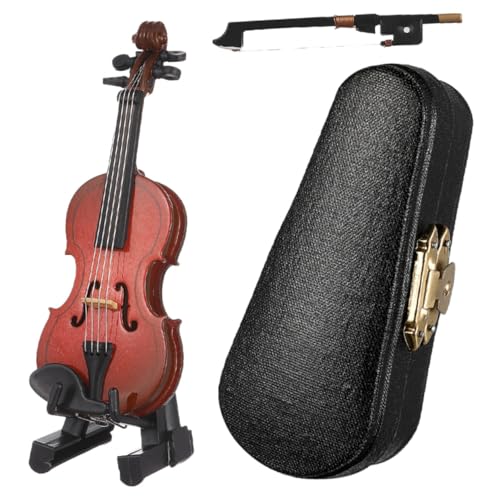 TOPBATHY 1 Satz Geigenornamente Spielzeug Gitarre Violine kleinste Geige kleine Geige Miniaturgeige musikinstrumente Musical Instruments Haushaltsgerätemodell Puppenhaus-Geigendekor Holz von TOPBATHY