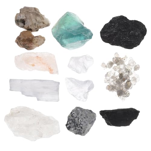 TOPBATHY 1 Schachtel Mineralienset Teilig mit Quarz Glimmer Fluorit Mineralproben Bildungsset für Schulunterricht Inklusive Tragbarer Aufbewahrungsbox TOPBATHY 1 Schachtel Mineralienset Teilig mit Quarz Glimmer Fluorit Mineralproben Bildungsset für Schulunterricht Inklusive Tragbarer Aufbewahrungsbox von TOPBATHY