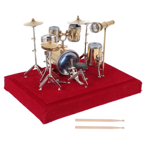 TOPBATHY 1 Set Trommel Set Dekoration Miniatur Dekoration Trommel Display Modell Percussion Instrument Modell Kreative Trommel Dekoration Heim Trommel Dekoration von TOPBATHY