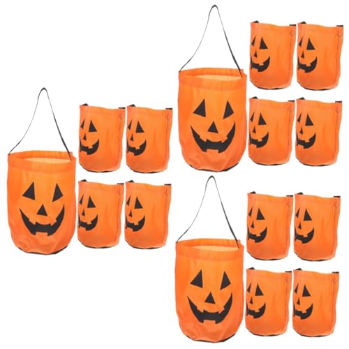 TOPBATHY 15 Stück Süßigkeitentüten Kürbistüten Kleine Partygeschenke Halloween Taschen Leckerli Taschen Halloween Taschen Für Halloween Kinder Halloween Party Requisite Halloween von TOPBATHY