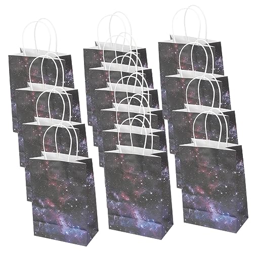 TOPBATHY 16st Geschenktasche Geschenkpapiertüten Weltraum-Goodie-Bags Astronauten-gastgeschenke Kleine Geschenktüten Groß Weltraum-Party-Dekorationen Papiertüten Masse Große Papiertüten von TOPBATHY