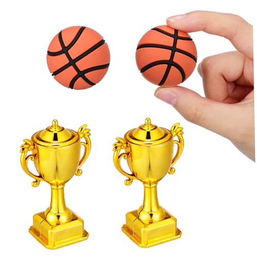TOPBATHY 2 Sätze Basketball Cake Toppers mit Mini Trophäen Bällen Sportliche Geburtstagsdeko für Jungen Vielseitige Kuchenverzierung für Basketball-partys und Kinderfeiern TOPBATHY 2 Sätze Basketball Cake Toppers mit Mini Trophäen Bällen Sportliche Geburtstagsdeko für Jungen Vielseitige Kuchenverzierung für Basketball-partys und Kinderfeiern von TOPBATHY