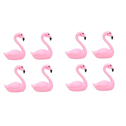 TOPBATHY 2 Sätze Kuchen-flamingo-ornament Kuchendekorationen Kuchen Flamingo Autospielzeug Auto-flamingo- Kuchen Spielzeug Autozubehör 4 Stück * 2 von TOPBATHY