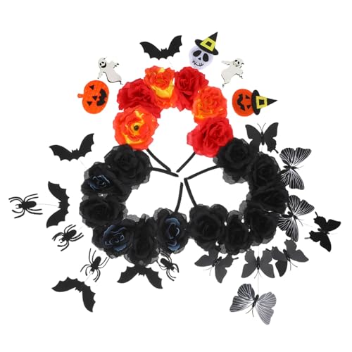 TOPBATHY 3 Stück Teiliges Halloween Haarreif Bat Spider Ghost Kreatives Goth Headpiece für Damen Leichter Komfortabler Kopfschmuck für Halloween Party und Cosplay TOPBATHY 3 Stück Teiliges Halloween Haarreif Bat Spider Ghost Kreatives Goth Headpiece für Damen Leichter Komfortabler Kopfschmuck für Halloween Party und Cosplay von TOPBATHY