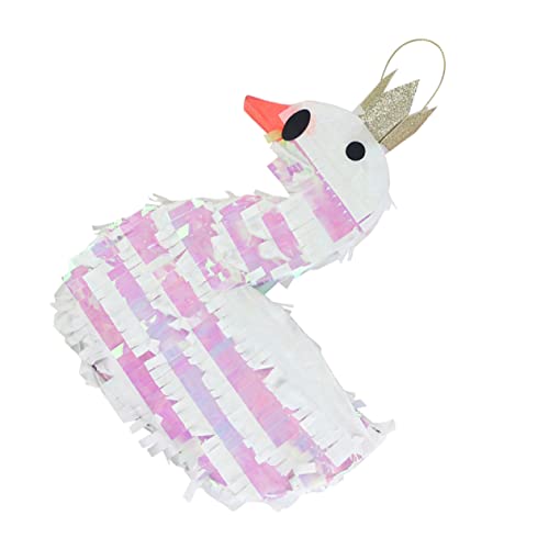 TOPBATHY 3St Piñata Pinata Schwan Schwan-Pinata Schwanenspielzeug plastikenten plasure Kinderspielzeug Babyspielzeug Pinata-Spielzeug aus Papier Pinata-Spielzeug für Kinder Kunststoff Weiß von TOPBATHY