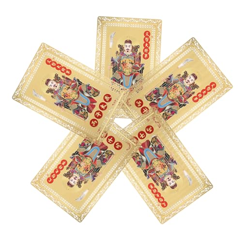 TOPBATHY 5 Stück Chinesische Kupfer-amulettkarten mit Feng Shui Taisui-Elementen für Schutz und Glück Metall Glücksbringer für Zuhause Geldbörse oder Anhänger Jahr des Pferdes Dekor TOPBATHY 5 Stück Chinesische Kupfer-amulettkarten mit Feng Shui Taisui-Elementen für Schutz und Glück Metall Glücksbringer für Zuhause Geldbörse oder Anhänger Jahr des Pferdes Dekor von TOPBATHY