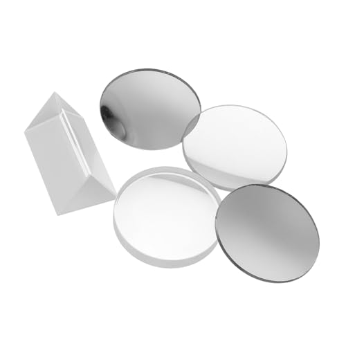 TOPBATHY 5 Stück Teiliges Optisches Linsenset aus Glas Gewölbt und Konkav für Physikunterricht und Laborexperimente Transparente Linsen mit Präziser Bildgebung für Optische Demonstrationen TOPBATHY 5 Stück Teiliges Optisches Linsenset aus Glas Gewölbt und Konkav für Physikunterricht und Laborexperimente Transparente Linsen mit Präziser Bildgebung für Optische Demonstrationen von TOPBATHY