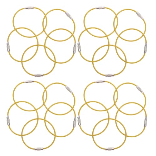 TOPBATHY 50 Stück Pvc-beschichtete Stahlseil Schlüsselringe Kabelverbinder Wetterfest Robust für Gepäck Schlüssel Anhänger Vielseitig Einsetzbar Schutzbeschichtung Langlebig TOPBATHY 50 Stück Pvc-beschichtete Stahlseil Schlüsselringe Kabelverbinder Wetterfest Robust für Gepäck Schlüssel Anhänger Vielseitig Einsetzbar Schutzbeschichtung Langlebig von TOPBATHY