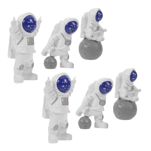 TOPBATHY 6 Stück Teiliges Mini Astronauten aus Harz Detailreiche Weltraum-figuren als Kuchen-deko und Desktop-ornamente Lebendige Farben Vielseitig für Kindergeburtstage und Weltraumpartys TOPBATHY 6 Stück Teiliges Mini Astronauten aus Harz Detailreiche Weltraum-figuren als Kuchen-deko und Desktop-ornamente Lebendige Farben Vielseitig für Kindergeburtstage und Weltraumpartys von TOPBATHY
