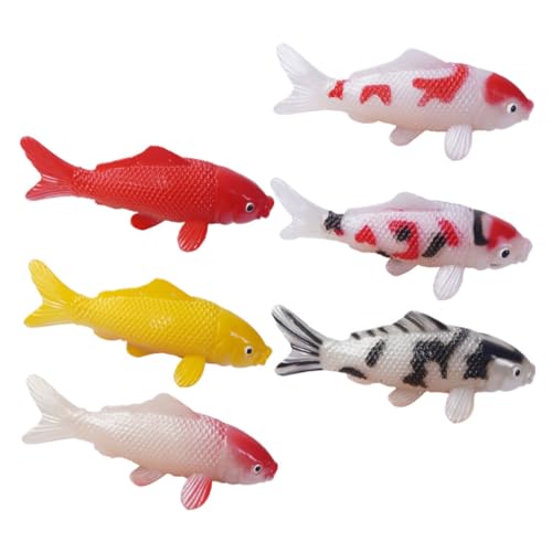 TOPBATHY Künstliche Miniatur Koi Fische 6 Stück PVC Realistische Fisch Dekofigur für Aquarium Japanische Gartendekoration Fotografie Requisiten Aquarium Dekoration Verschiedene Designs TOPBATHY Künstliche Miniatur Koi Fische 6 Stück PVC Realistische Fisch Dekofigur für Aquarium Japanische Gartendekoration Fotografie Requisiten Aquarium Dekoration Verschiedene Designs von TOPBATHY