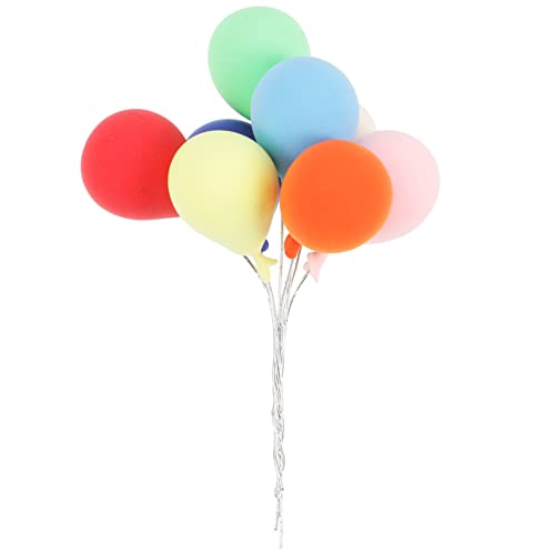 TOPBATHY 8St Mini-Luftballons aus Ton Ballspielzeug für hängende Windspiele hochwertige Dekoration Ballonbogen-Kit Maschinenballons Mini-Luftballon aus Ton Miniatur-Puppenhaus-Ballon von TOPBATHY